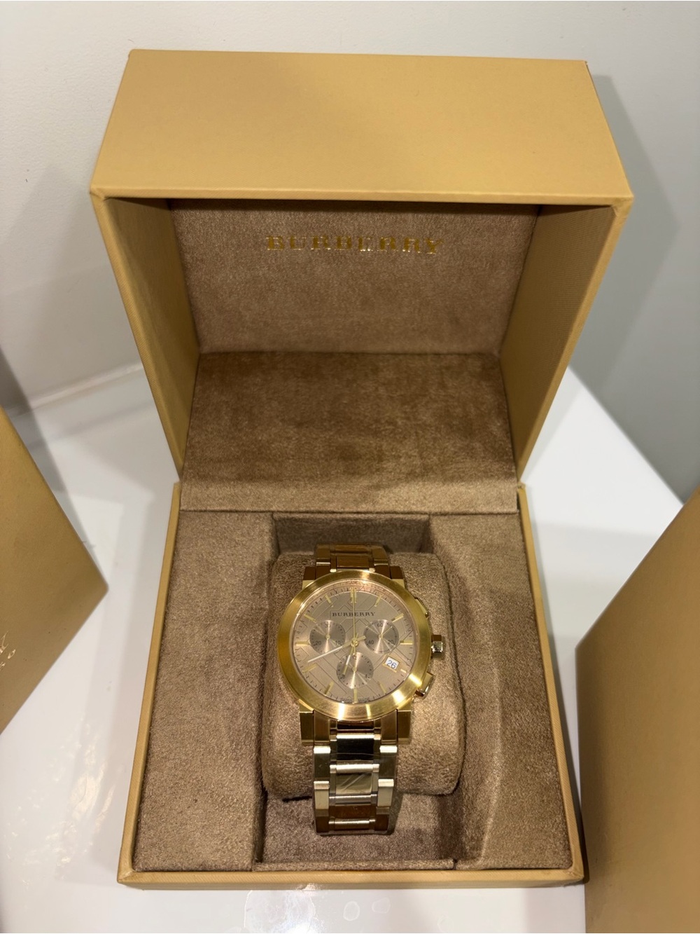 Burberry Gold Tone  Watch ( BRAND NEW )
